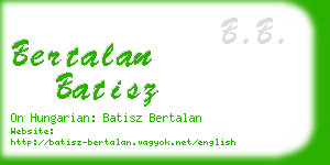 bertalan batisz business card